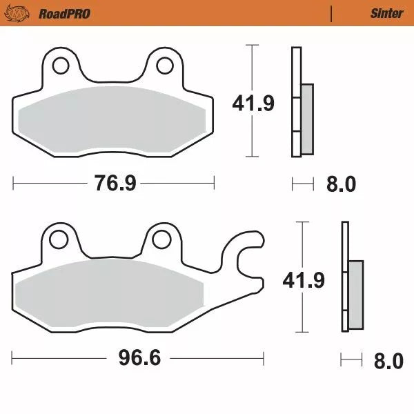 Moto-Master Brake Pad Sinter Zadní 402902