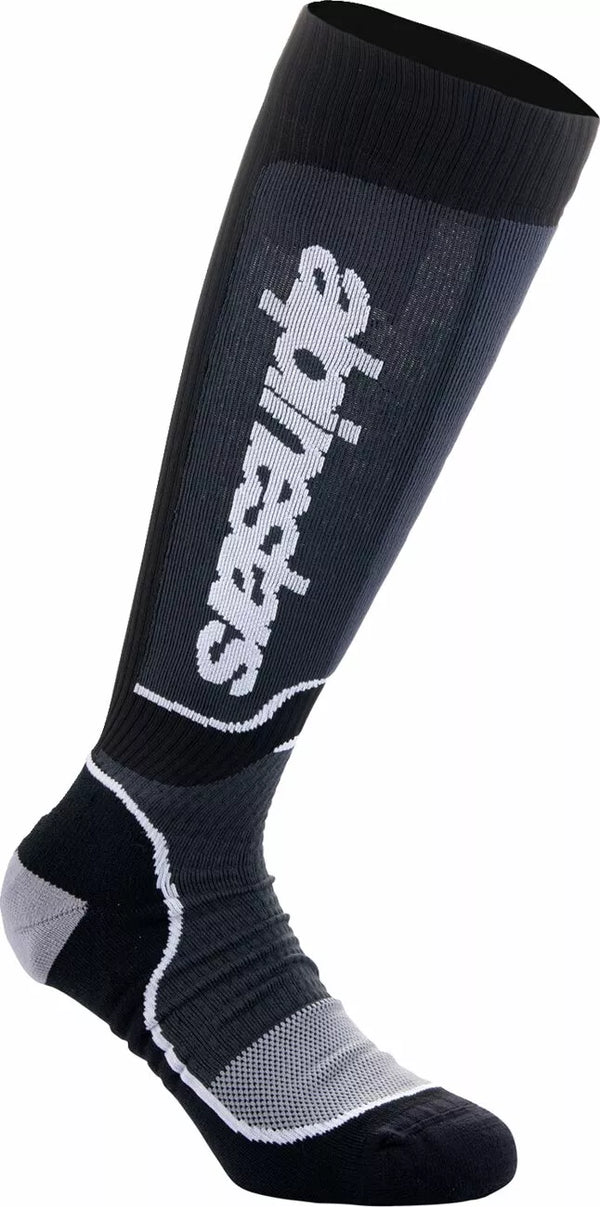 Alpinestars (MX) Sock MX Plus Black/White M 4702324-12-M