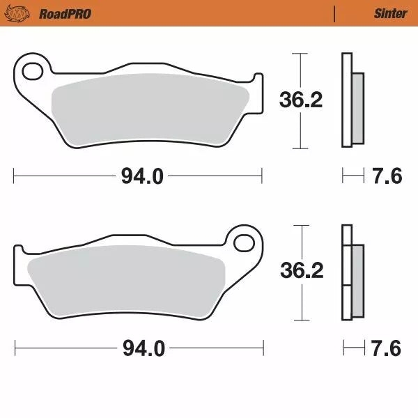 Moto-Master Brake Pad Sinter Zadní 403202