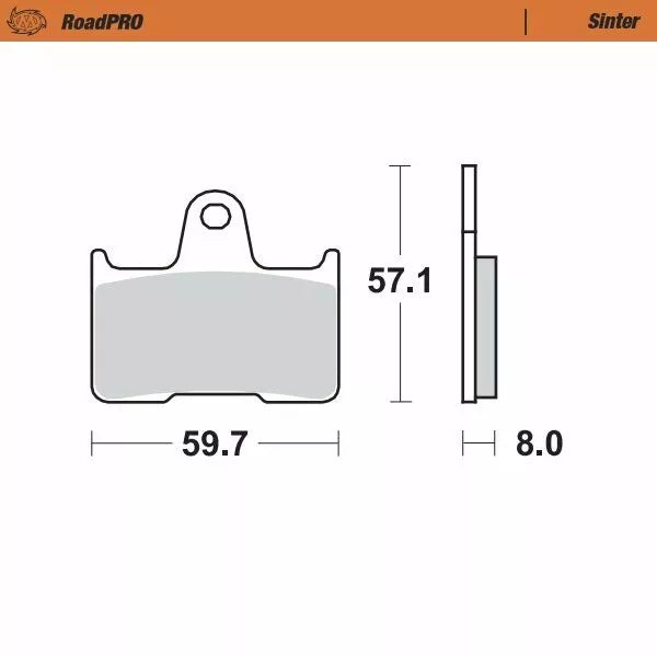 Moto-Master Brake Pad Sinter Zadní 404402