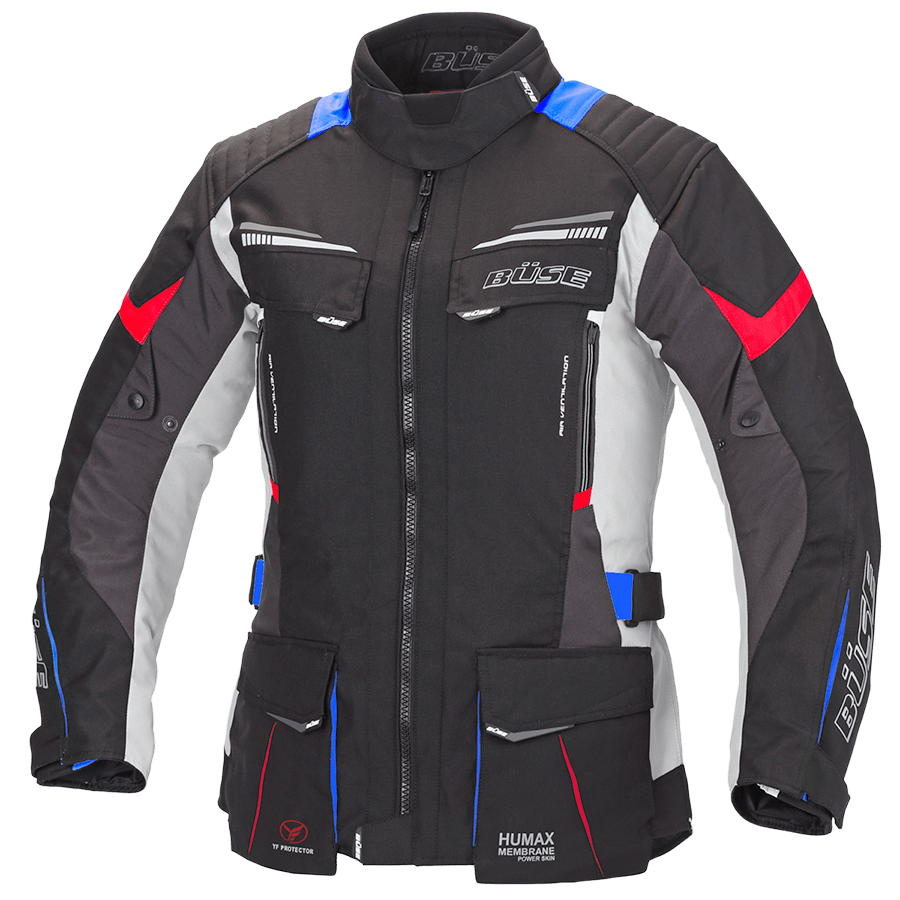 BUSE Women's Textile Mc-Jacket Lago Pro Black /Gray 