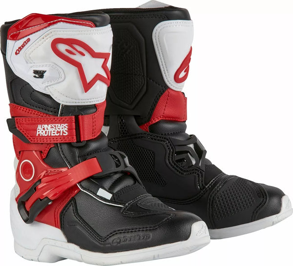 Alpinestars (MX) Boot T3S Kids WT/BK/R 10 2014524-2030-10