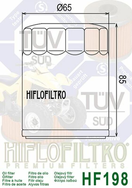 HIFLOFILTRO Oil Filter - HF198 HF198