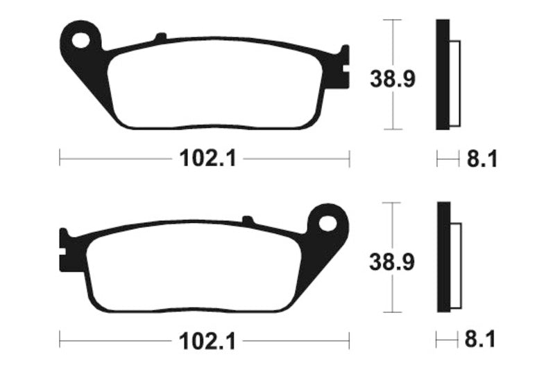 Tecnium Street Organic Brake Pads - MA127 1022348