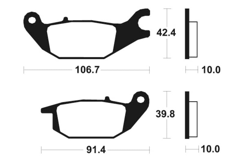 Tecnium Street Organic Brake Pads - MA284 1022459