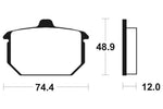 Tecnium Street Organic Brake Pads - MA49 1022521