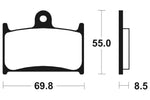 Tecnium Racing Sintered Metal Carbon Brzdové destičky - MCR124 1022571