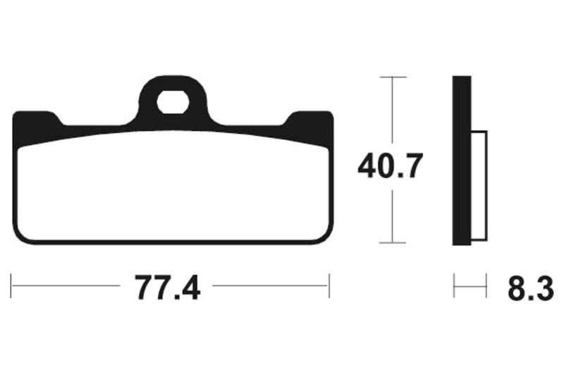 Tecnium Racing Sinred Metal Carbon Brzdové destičky - MCR195 1022580