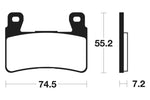 Tecnium Racing Sintered Metal Carbon Brzdové destičky - MCR234 1022585