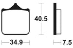 Tecnium Racing Sintered Metal Carbon Brzdové destičky - MCR262 1022586