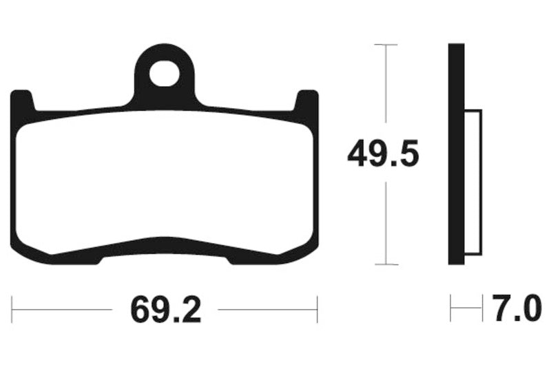 Tecnium Racing Sinred Metal Carbon Brzdové podložky - MCR282 1022588