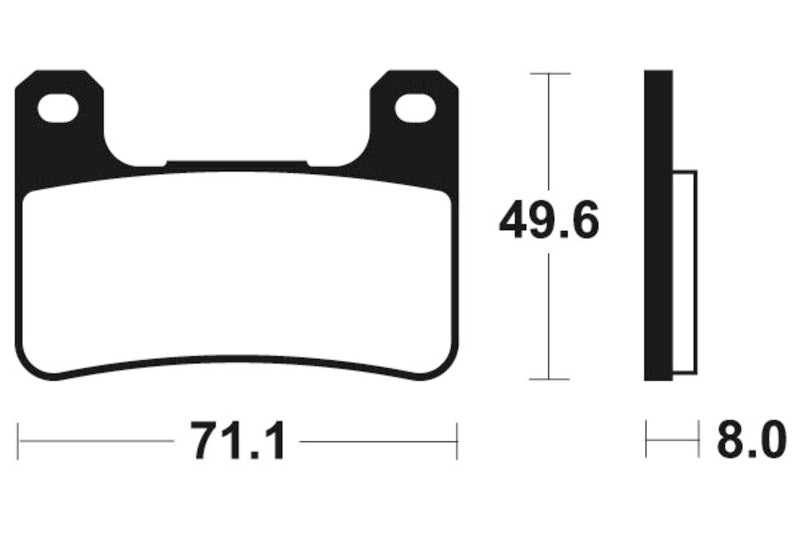 Tecnium Racing Sintered Metal Carbon Brzdové destičky - MCR306 1022592