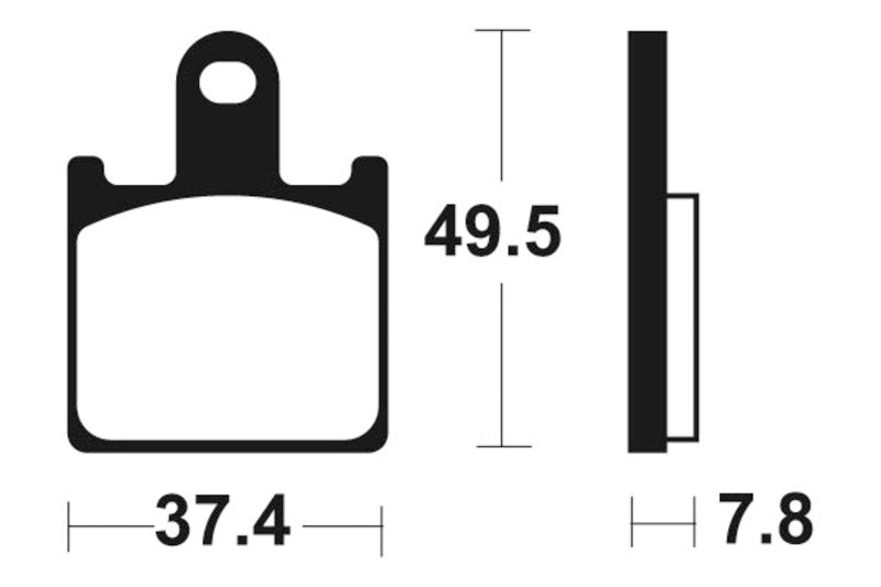 Tecnium Racing Sintered Metal Carbon Brzdové destičky - MCR338 1022594