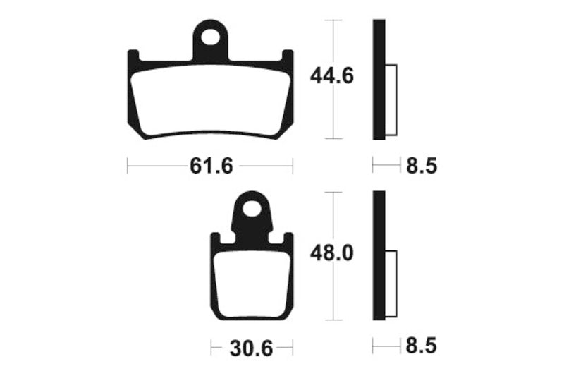 Tecnium Racing Sinred Metal Carbon Brzdové destičky - MCR339 1022595