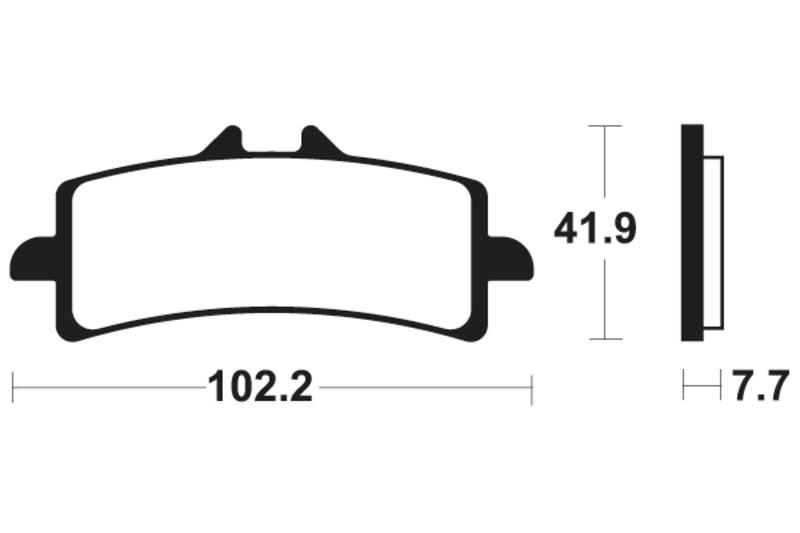 Tecnium Racing Sintered Metal Carbon Brzdové destičky - MCR341 1022596