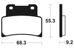 Tecnium Racing Sintered Metal Carbon Brzdové podložky - MCR344 1022598