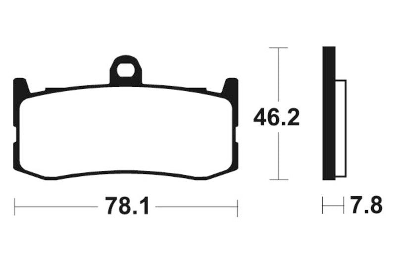 Tecnium Racing Sinred Metal Carbon Brzdové destičky - MCR364 1022600