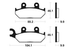 Výkon Tecnium Street Sintered Metal Brzdové destičky - MF150 1022732