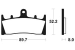 Tecnium Street Performance Sintered Metal Brake Pads - MF186 1022743