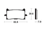 Tecnium Street Performance Sintered Metal Brake Pads - MF440 1022796