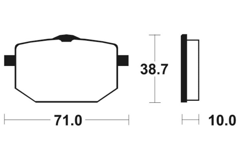 Výkon Tecnium Street Sintered Metal Brzdové destičky - MF96 1022809