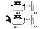 Kovové brzdové destičky Tecnium MX/ATV - MO336 1022887