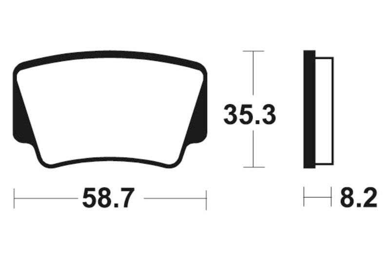 Kovové brzdové destičky Tecnium MX/ATV - MO367 1022897