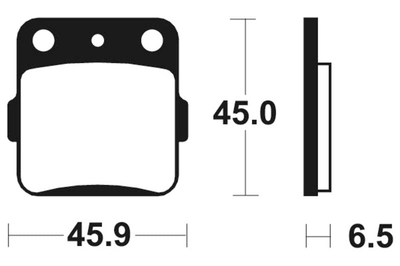 Tecnium MX/ATV Sintered Metal Brake Pads - Mo84 1022921