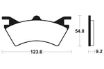 Kovové brzdové destičky Tecnium MX/ATV - MOA257 1022932