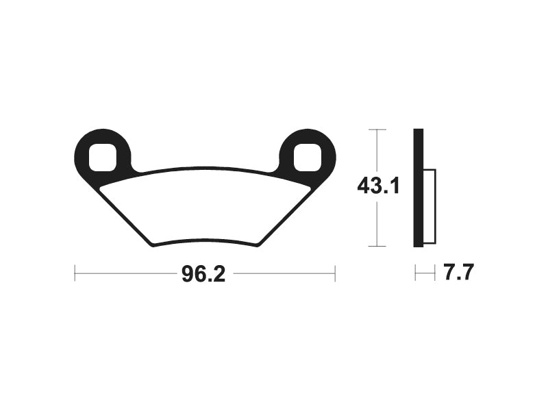 Tecnium MX/ATV Sintered Metal Brzdové destičky - MOA399 1022940