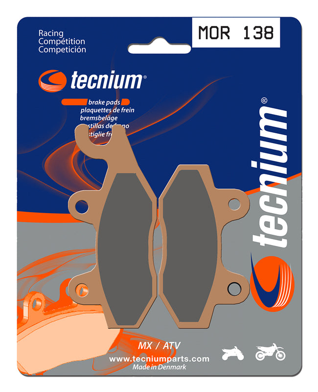 Tecnium Racing MX/ATV Sintered Metal Brake Pads - Mor138 1022949