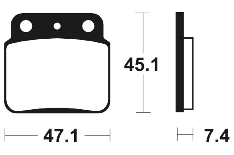 Tecnium Racing MX/ATV Sintered Metal Brake Pads - Mor149 1022951