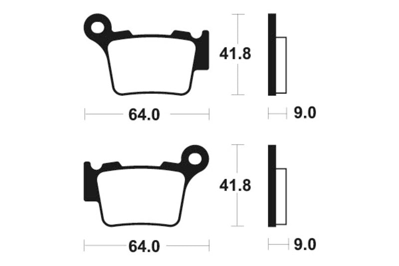 Kovové brzdové destičky Tecnium Racing MX/ATV - MOR291 1022976