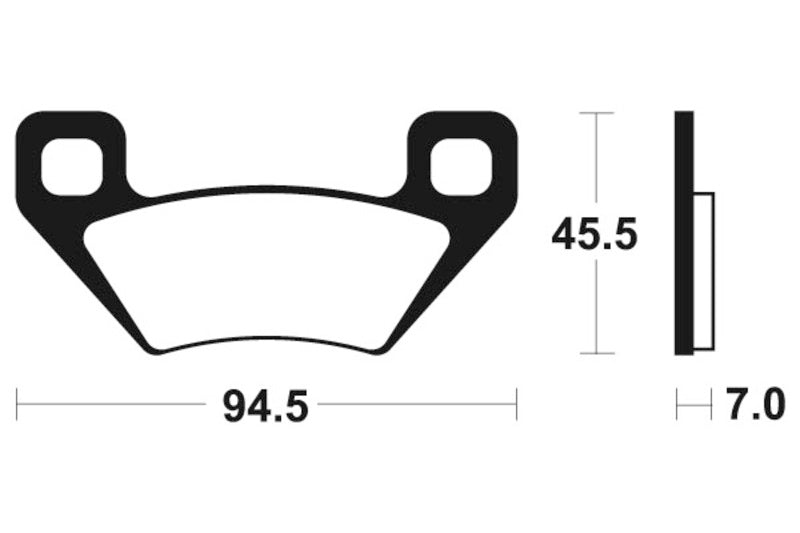 Kovové brzdové destičky Tecnium Racing MX/ATV - MOR322 1022987