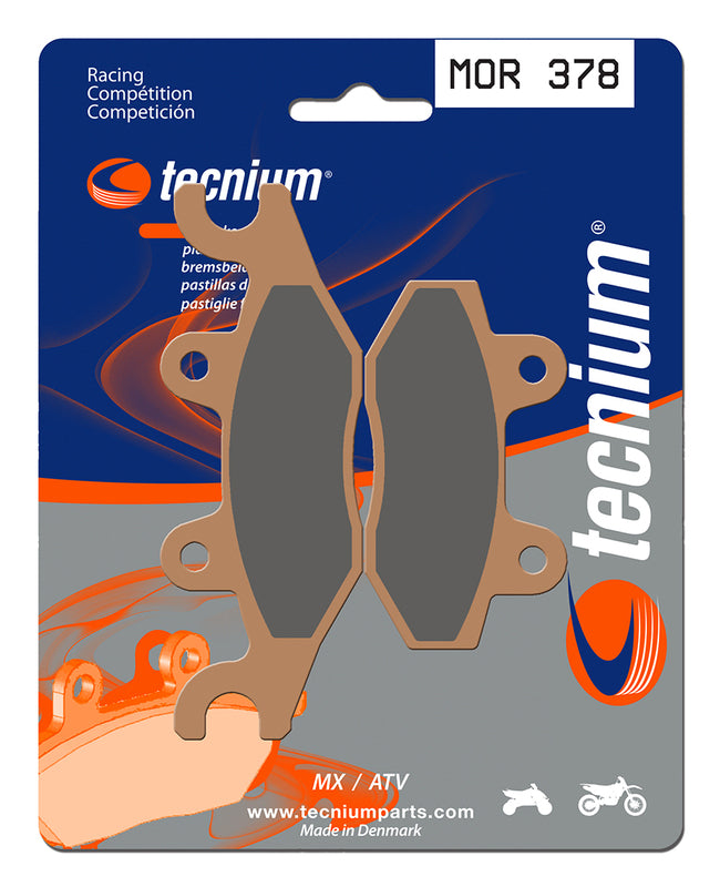 Tecnium Racing MX/ATV Sintered Metal Brake Pads - Mor378 1023001