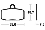 Tecnium Racing MX/ATV Sintered Metal Brake Pads - MOR385 1023002