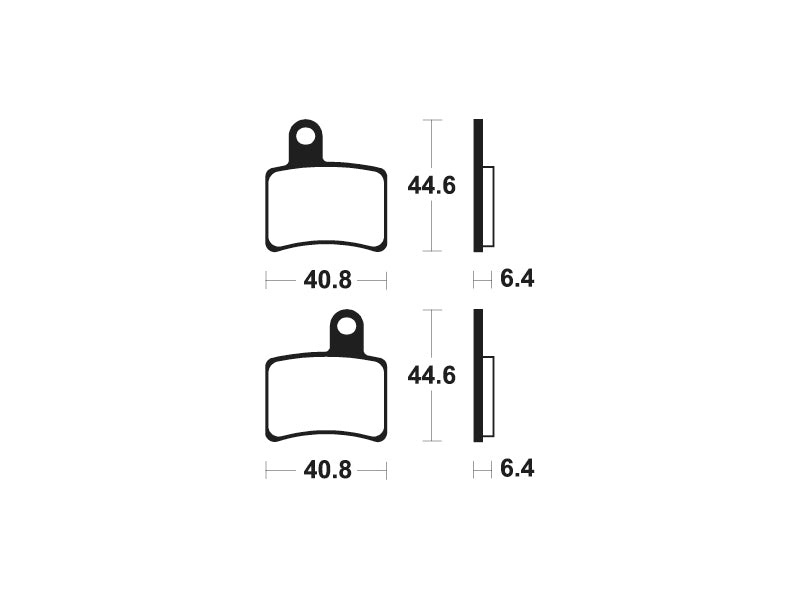 Tecnium Racing MX/ATV Sintered Metal Brake Pads - Mor396 1023004