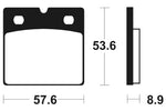 Výkon Tecnium Street Sintered Metal Brzdové destičky - MR140 1023042