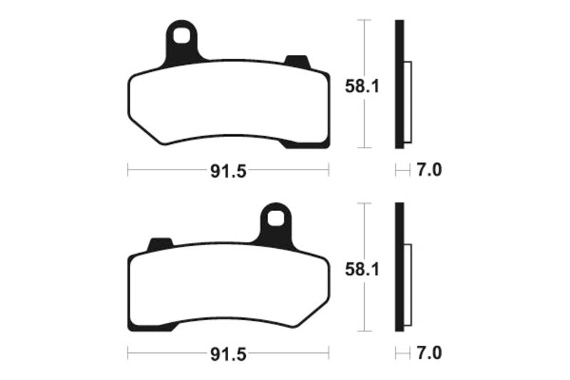 Výkon Tecnium Street Sintered Metal Brzdové destičky - MR330 1023077