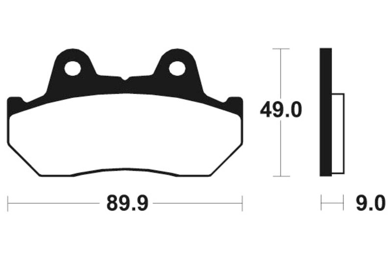 Výkon Tecnium Street Sintered Metal Brzdové destičky - MR72 1023099