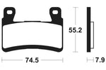 Kovové brzdové destičky Tecnium Racing - MRR394 1023150