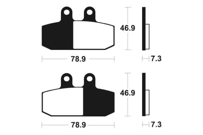 Kovové brzdové destičky Sintered Tecnium Maxi Scooter - MSS293 1023207