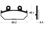 Kovové brzdové destičky Sintered Tecnium Maxi Scooter - MSS304 1023208