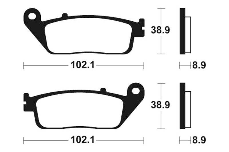 Kovové brzdové destičky Sintered Tecnium Maxi Scooter - MSS311 1023209