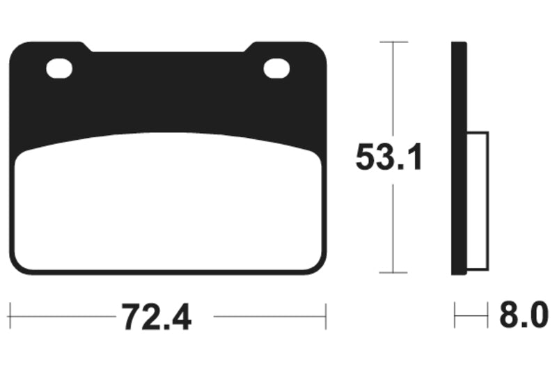 Tecnium Maxi Scooter Sintered Metal Brake Pads - MSS393 1023225