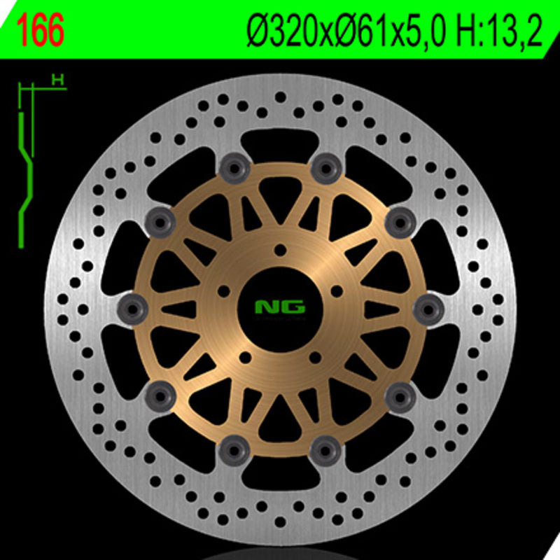 NG BRZDOVÝ DISC ROUND 166