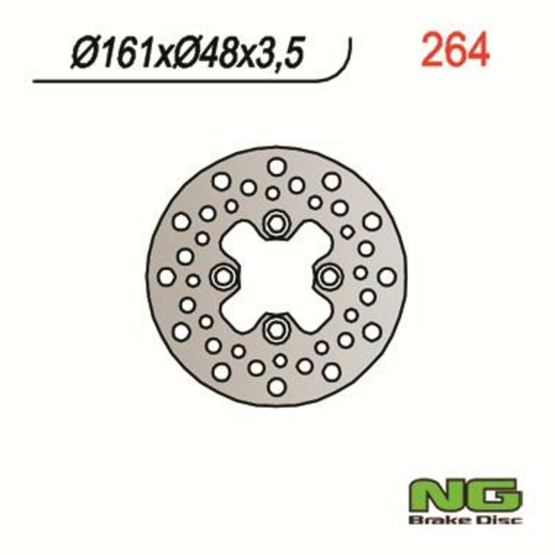 NG BRAKE DISC ROUND 264