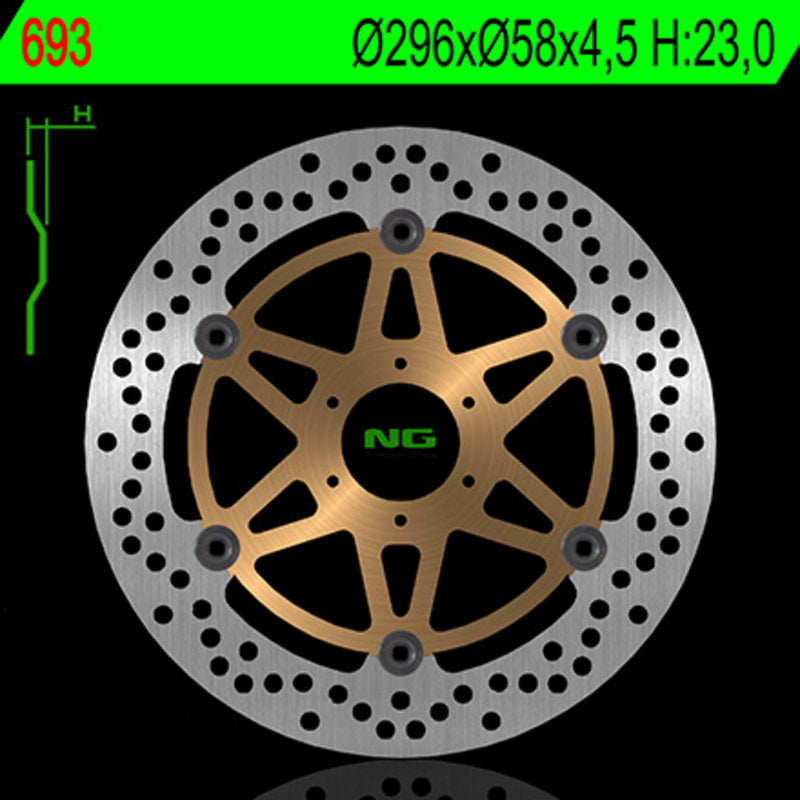 NG BRZDOVÝ DISC ROUND 693