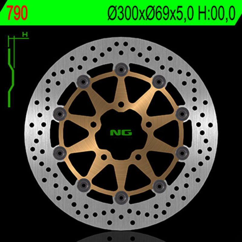 NG BRAKE DISC ROUND 790