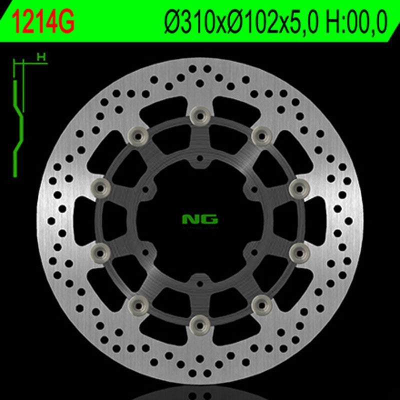 NG BRZDOVÝ DISC ROUND 1214G